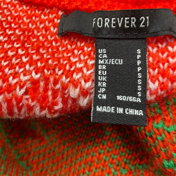 Forever 21 Christmas Tree & Snowflakes Sweater – Women’s Size Small - Picture 3 of 8